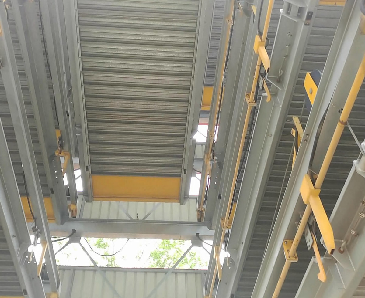 青河机械停车位PSH7七层升降横移机械式停车库