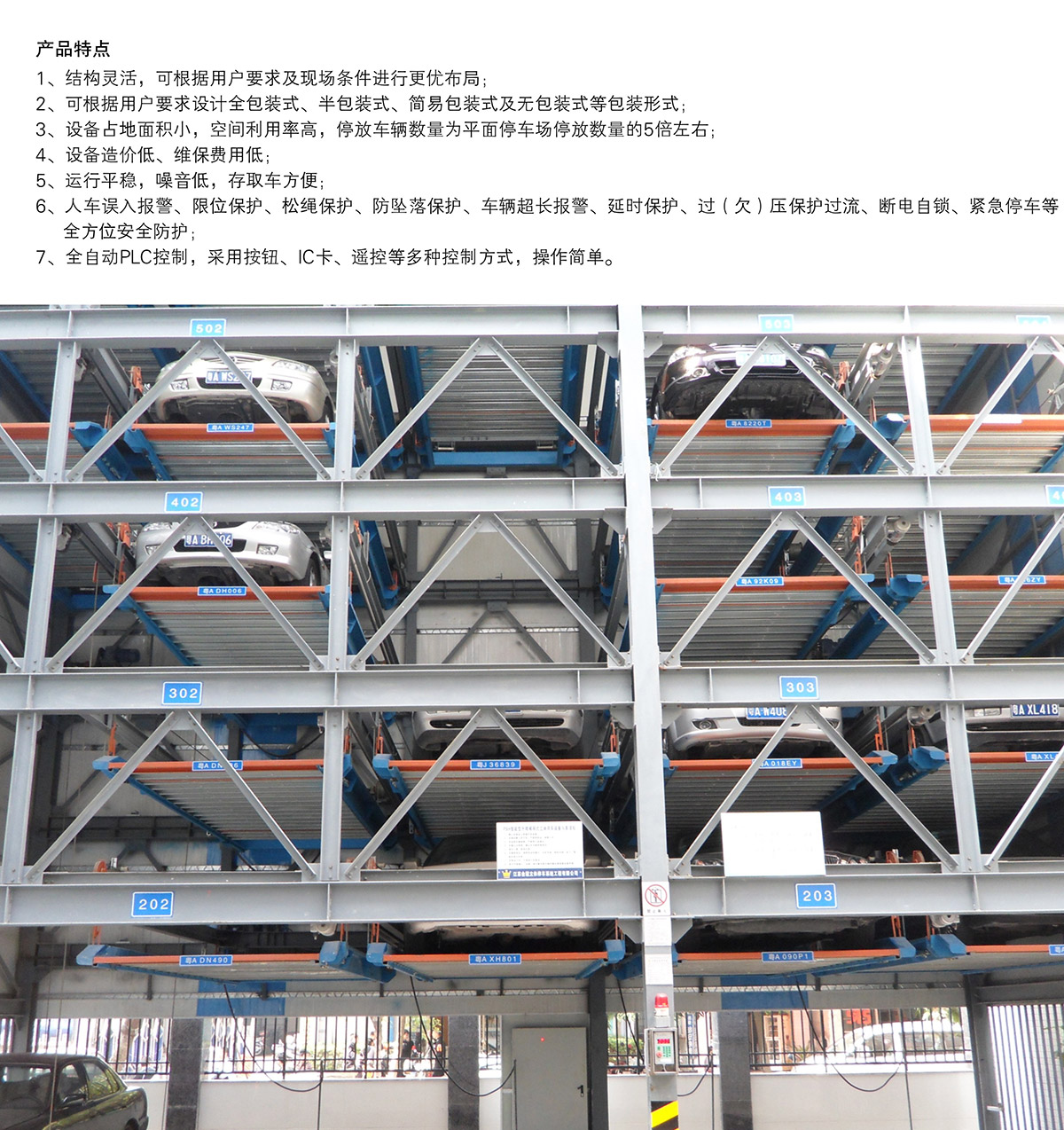 机械停车位负一正三地坑PSH4D1四层升降横移立体停车产品特点.jpg